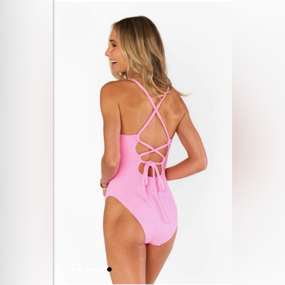 Show Me Your MuMu Pink One Piece Swimsuit
